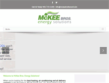 Tablet Screenshot of mckeeenergyservices.com